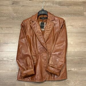 Vintage Leather Kenneth Cole Blazer